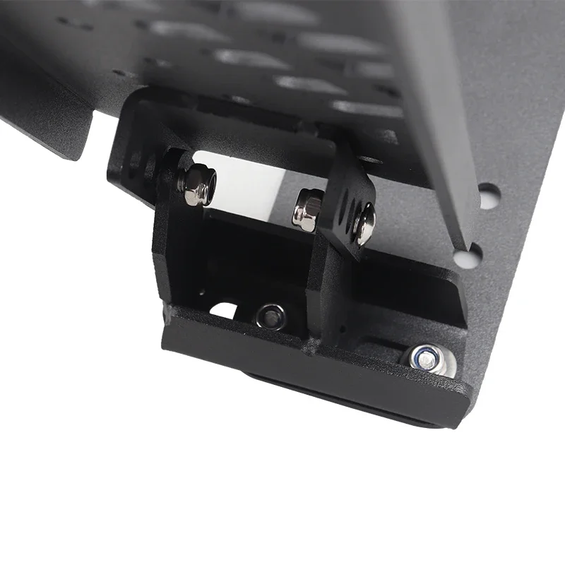 Auto Dead Pedal Fußstütze Panel Pegs für Jeep Wrangler JL 2018 2019 2020 2021 2022 2023 2024 2025 Offroad Teile Mattschwarz – Detail 6