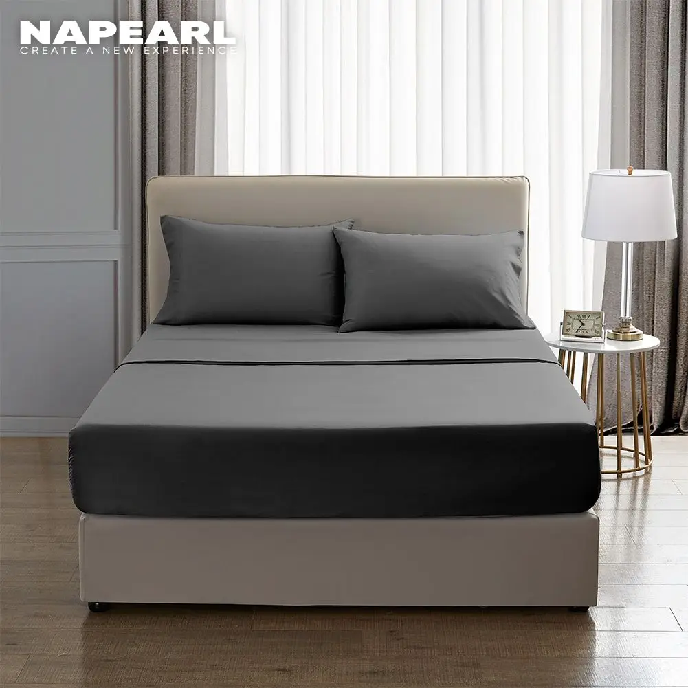 

NAPEARL Soft Cozy Bed Sheets King Size Bedding Set Single Double Bedding Sets Pillowcases for Hotel Home Decor