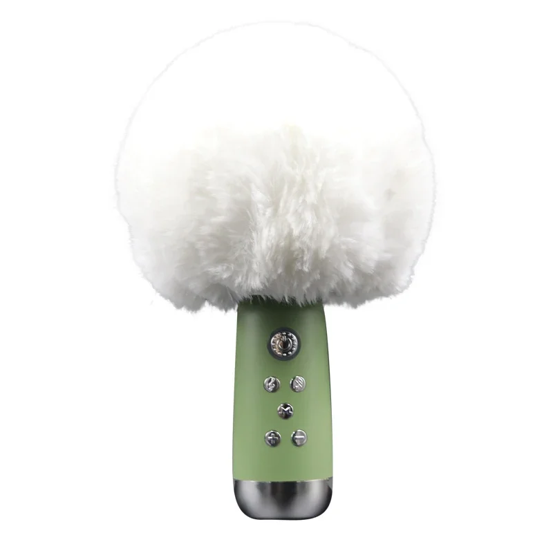 Karaoke Microphone Hairy Cover Inspired Asteroid Sound Integrated Microphone Windproof Sweater Noise Cancelling Mai Cover