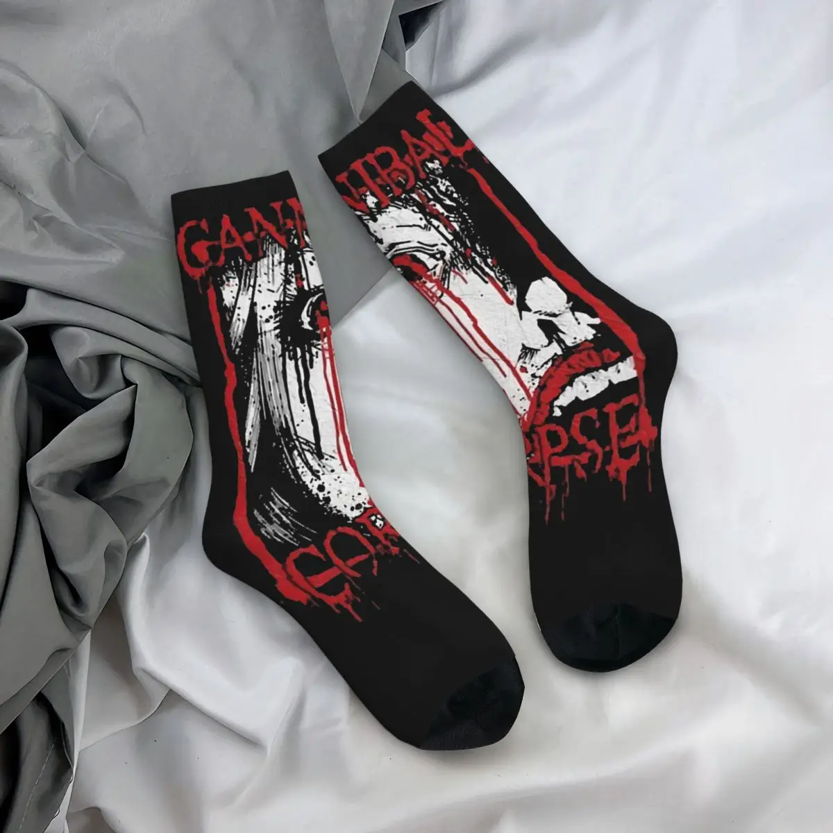 Cannibal Corpse Death Metal Band Socks Men Women Polyester FunnyMusic Socks High Quality Spring Summer Autumn Winter Socks Gifts