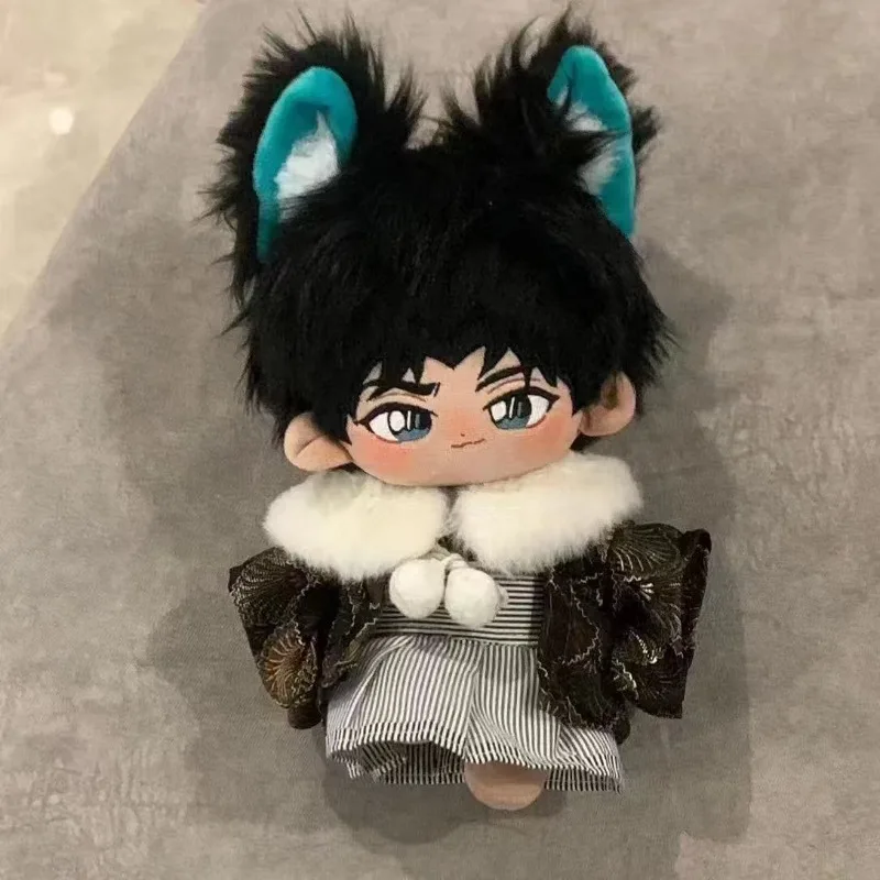 

20cm Anime Attributes Heiji Kawaii Cosplay Cotton Doll Body With Skeleton Cartoon Soft Plushies Fans Collection Toy Figures Gift