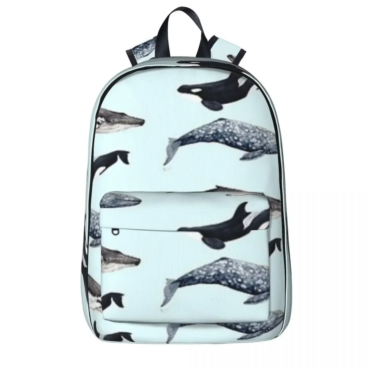 

Orca, Humpback And Grey Whale Backpacks Boys Girls Bookbag Fashion Children School Bags Portability Laptop Rucksack Shoulder Bag