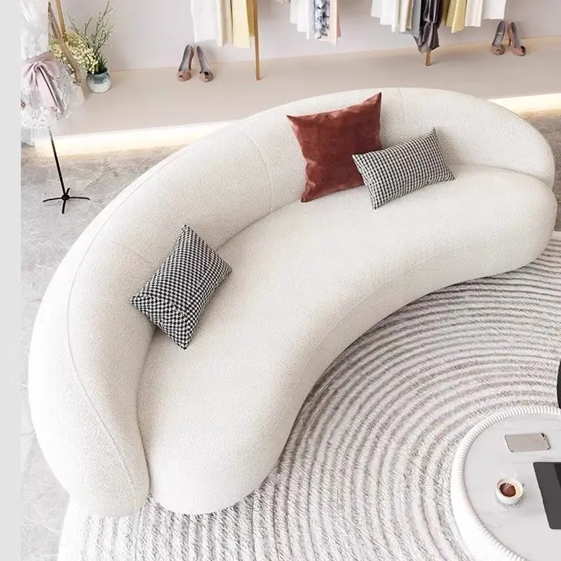 

Reclining Living Room Sofa Curved Modern Double Relaxing Sofa Chair Office Apartment Muebles Para El Hogar Home Furniture