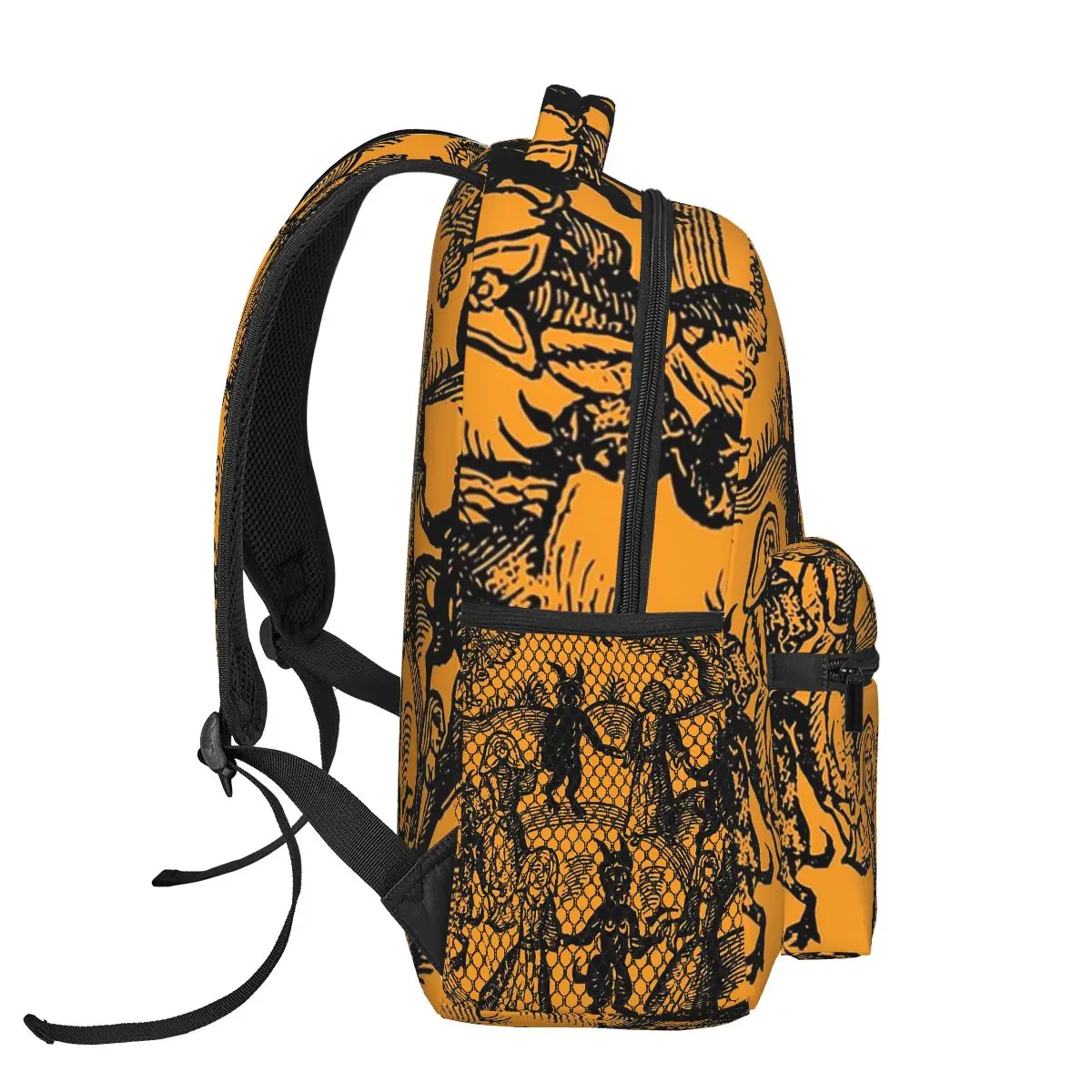 Mochilas de baile con el diablo para niños y niñas, mochilas escolares de dibujos animados para ordenador portátil, bolso de hombro de gran capacidad