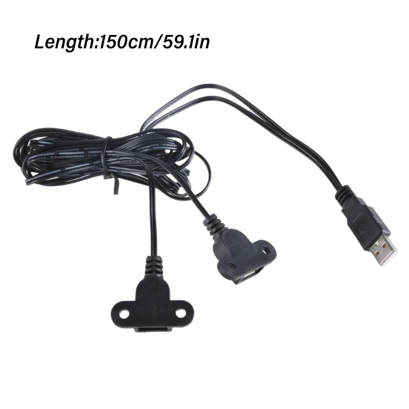 Cable carga divisor USB, doble salida, puerto a macho, patrón orificio fijo para fácil montaje