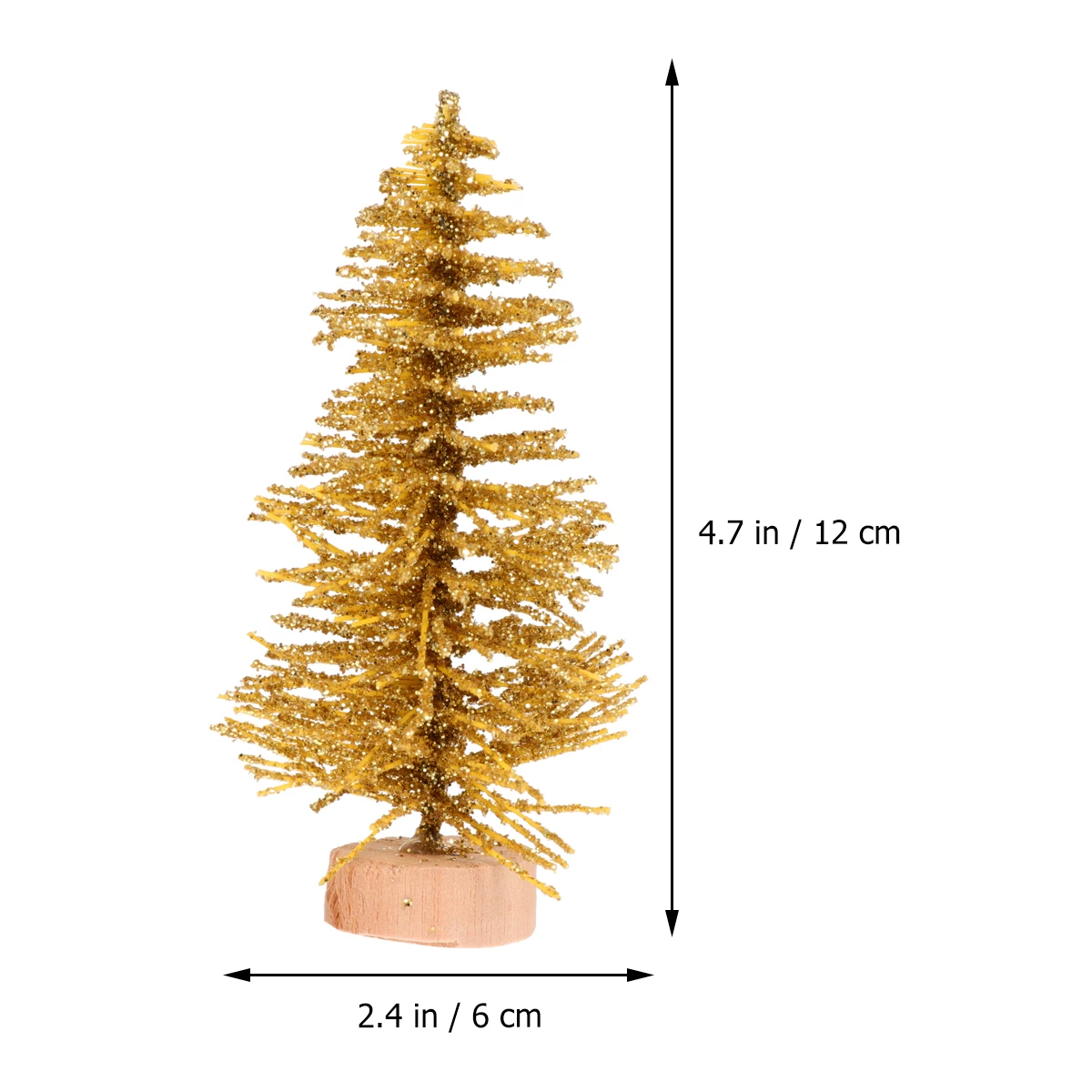 

24 Pcs Christmas Tree Decoration Model Mini Ornament Adornment Decorations DIY Accessory Home Party