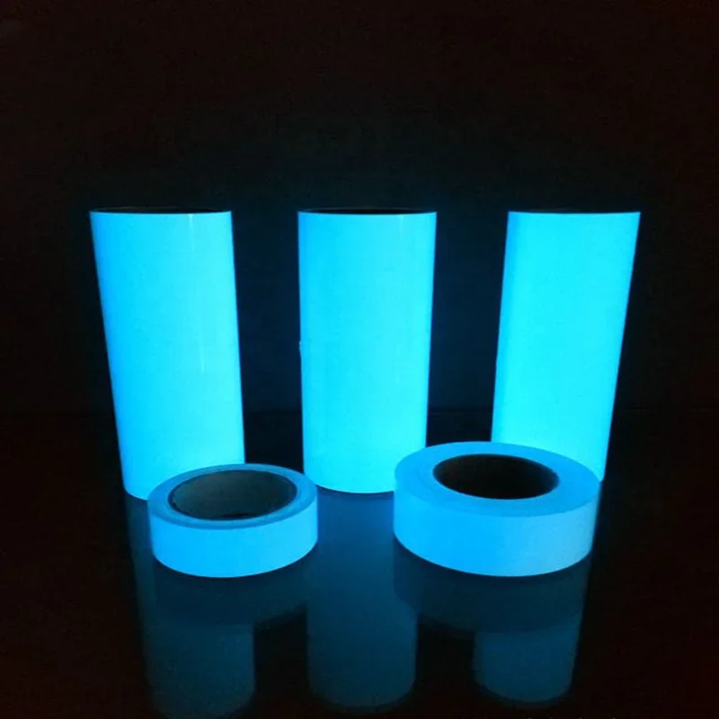 1cm*1m Glow In The Dark Warning Tape Luminous Fluorescent Night Self-adhesive Sticker Tape Safety Decoration Home Kitchen