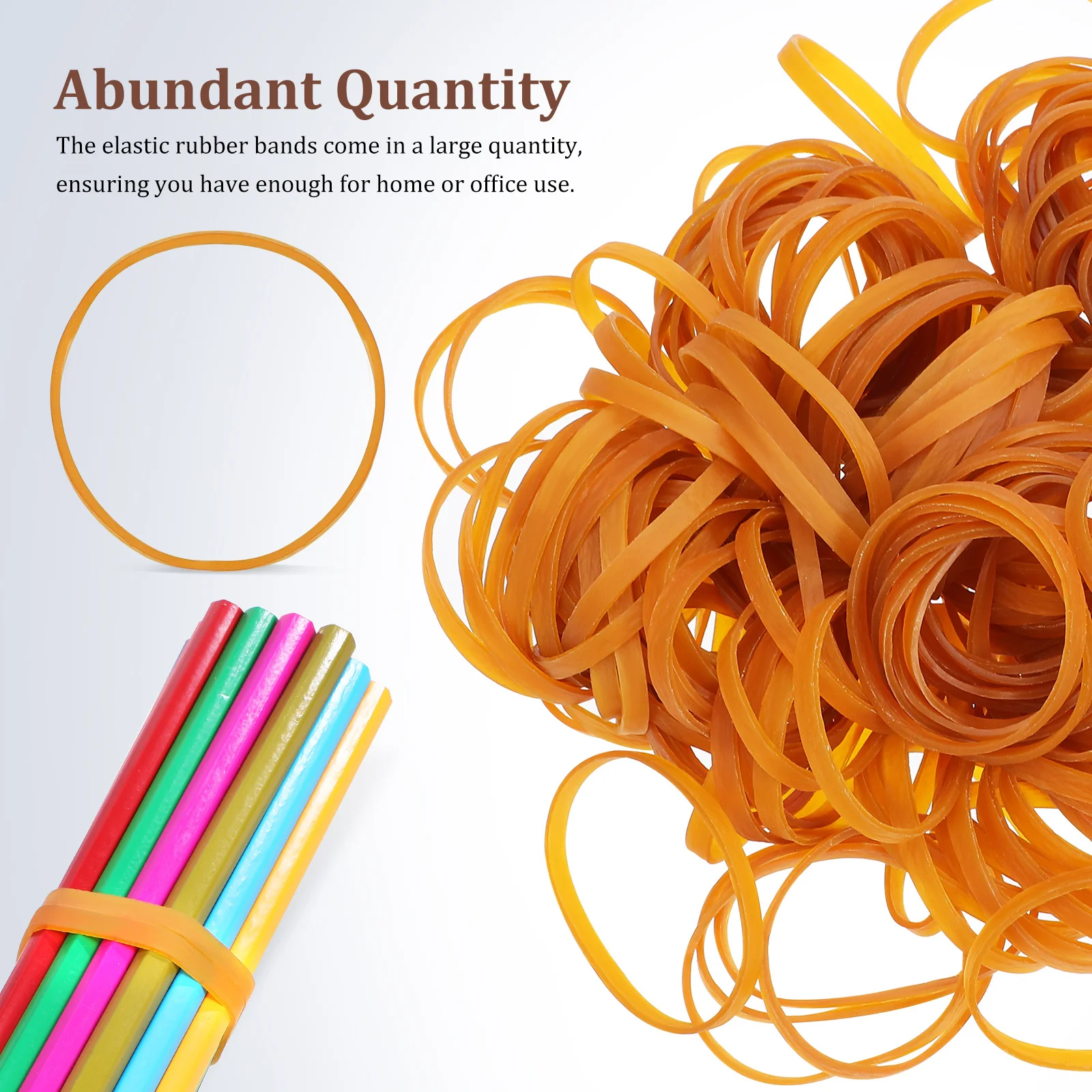 

350Pcs Rubber Bands Wide Elastic Bands for Office School Home Craft Hair Tie Secure Items Bulk Household Rubber Rings