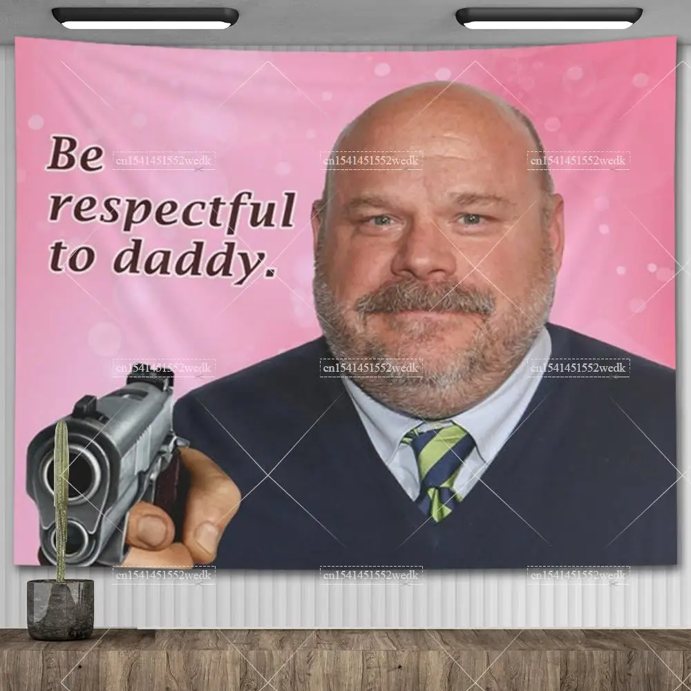 Bertram Hate Kids Flags Meme Tapestry Wall Hnaging Be Respectful To Daddy Tapestrys Aesthetic Party Backdrops Home Decoration