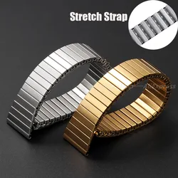 Metal Elastic Watch Strap 22mm Stretch Expansion Stainless Steel Watch Band Men Women Wristband Universal Bracelet Accessories