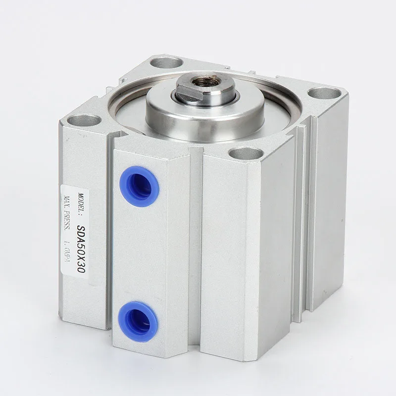 

SDA Series Thin Air Cylinder 16-80mm - High Speed Mini Actuator for Packaging Machinery & Robotic Arms‌
