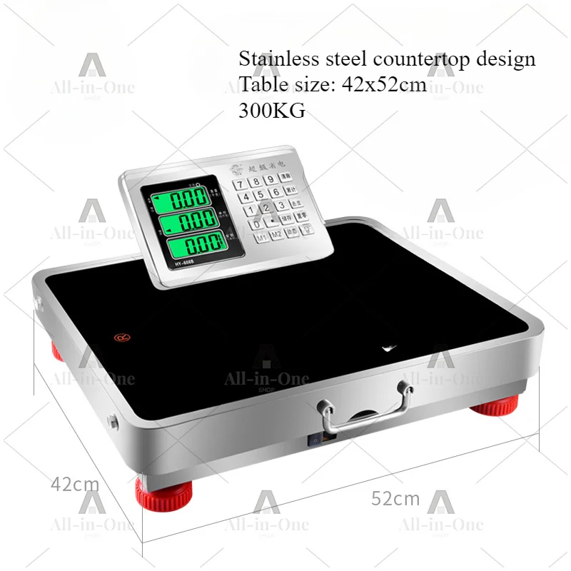 Separable handheld platform electronic scale, available in 150kg, 300kg and 600kg, commercial wireless weighing scale