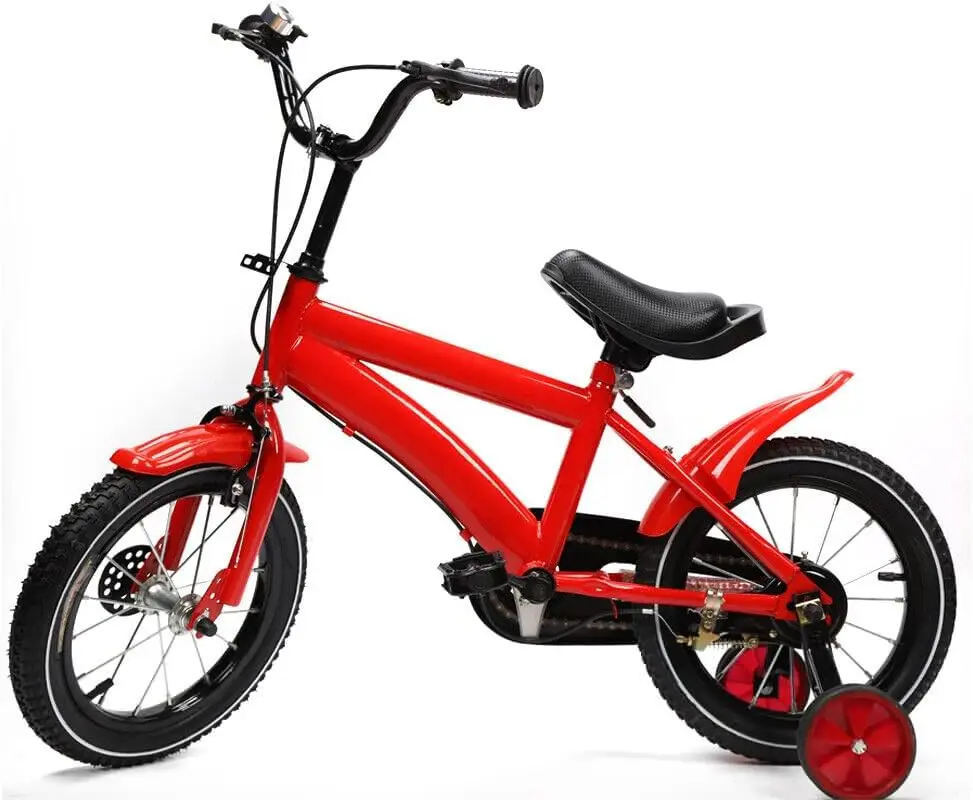 Children's Bicycle Unisex Children's Bike with Removable Stabilisers Carbon Steel Frame Bicycles for Children from 3-6 Years