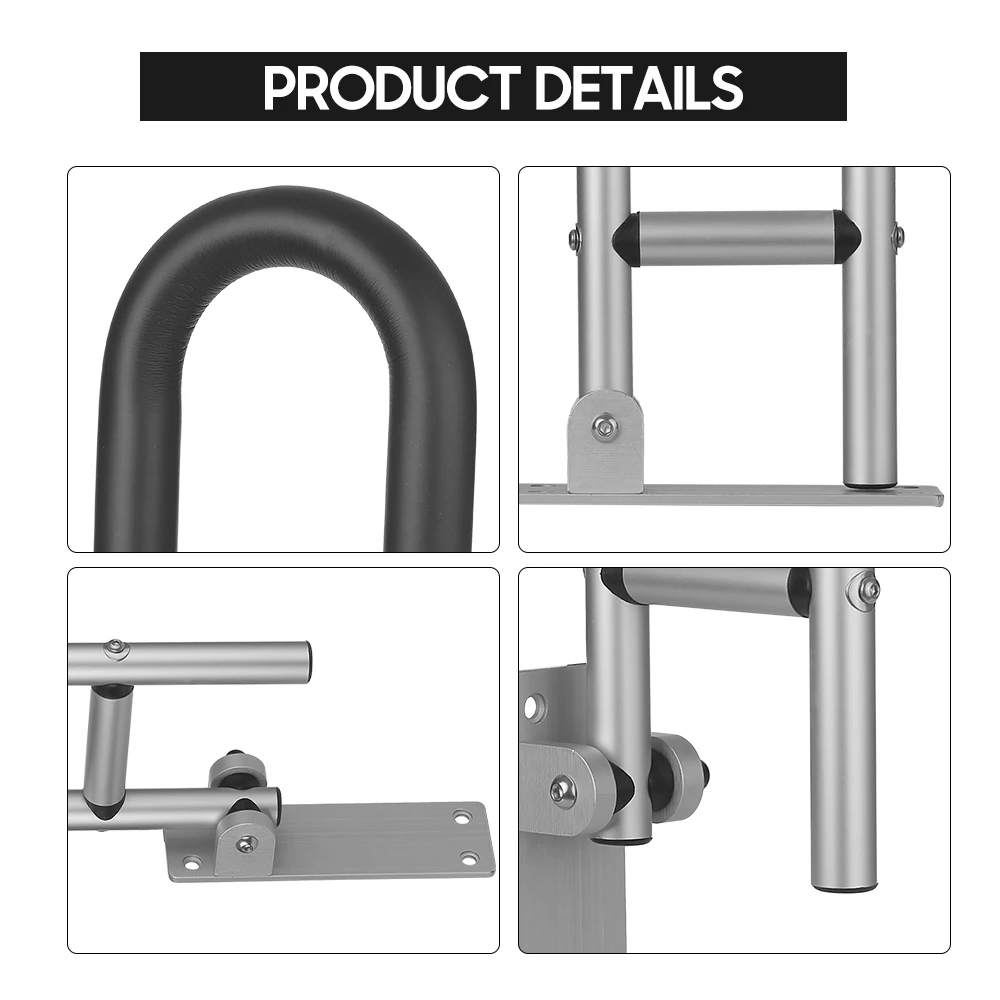 Handrail for Toilet Anti-Fall / Anti-Slip Bathroom Handrail Flip-Up Safety Handrail Screw-In Safety Grab Bar Handle