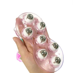 Anti Cellulite Massager Full Body Meridian Massager Seven Bead Stainless Steel Rolling Ball Massager