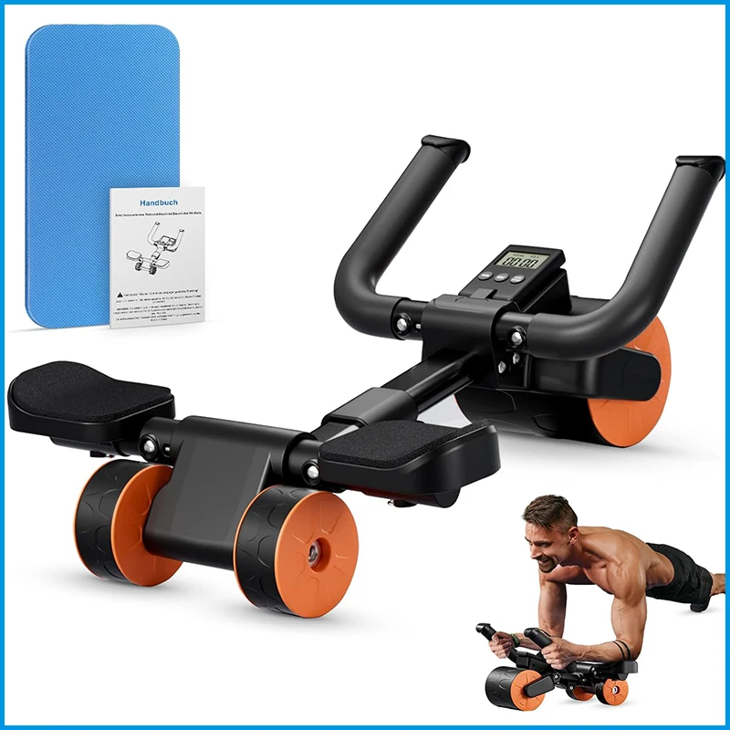 

3-Wheel Multifun Ab Wheel Roller Automatic Rebound Professional Core Trainer Home Gym Equipment Abdominal Full Body Exercise