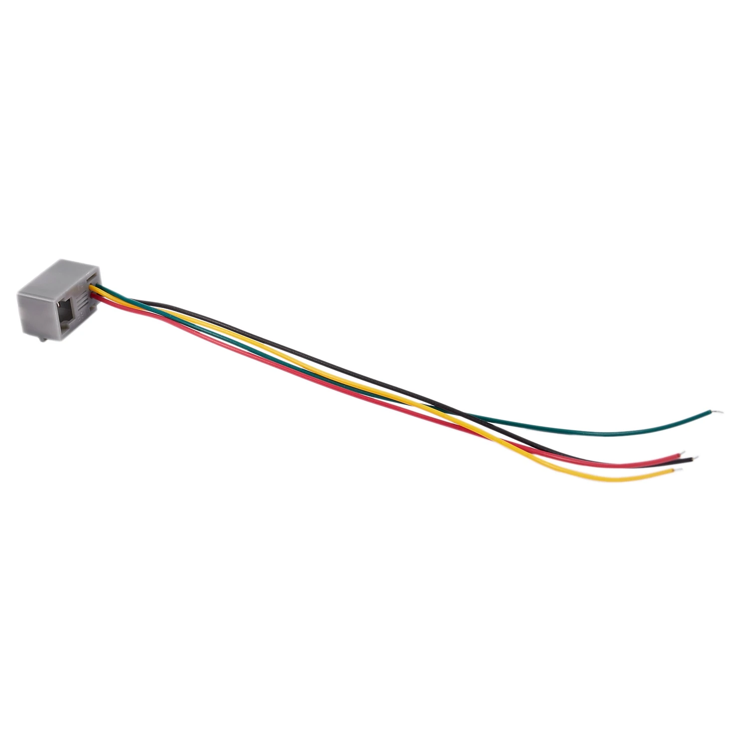 10 Uds 616E 4P4C RJ9 adaptador de conector de teléfono hembra con 4 cables 8cm