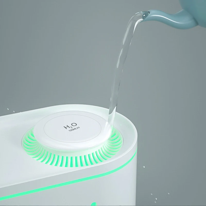 Umidificatore d'aria Wireless di grande capacità da 1200mL diffusore di aromi per olio essenziale domestico ricaricabile doppio ugello con luce 2022 nuovo