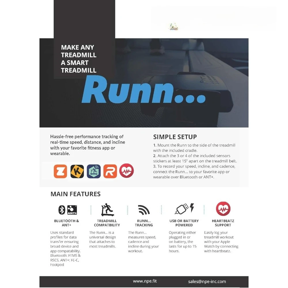 جهاز المشي الذكي التحديثي، جهاز مراقبة الجري اللاسلكي بتقنية البلوتوث للياقة البدنية لأطواح المشي المنزلية #3