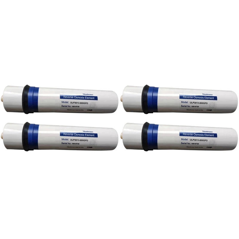 

4 Pcs Reverse Osmosis Membrane Water Filter RO Membranes Elements 3013-600G Reverse Osmosis Water Filter System