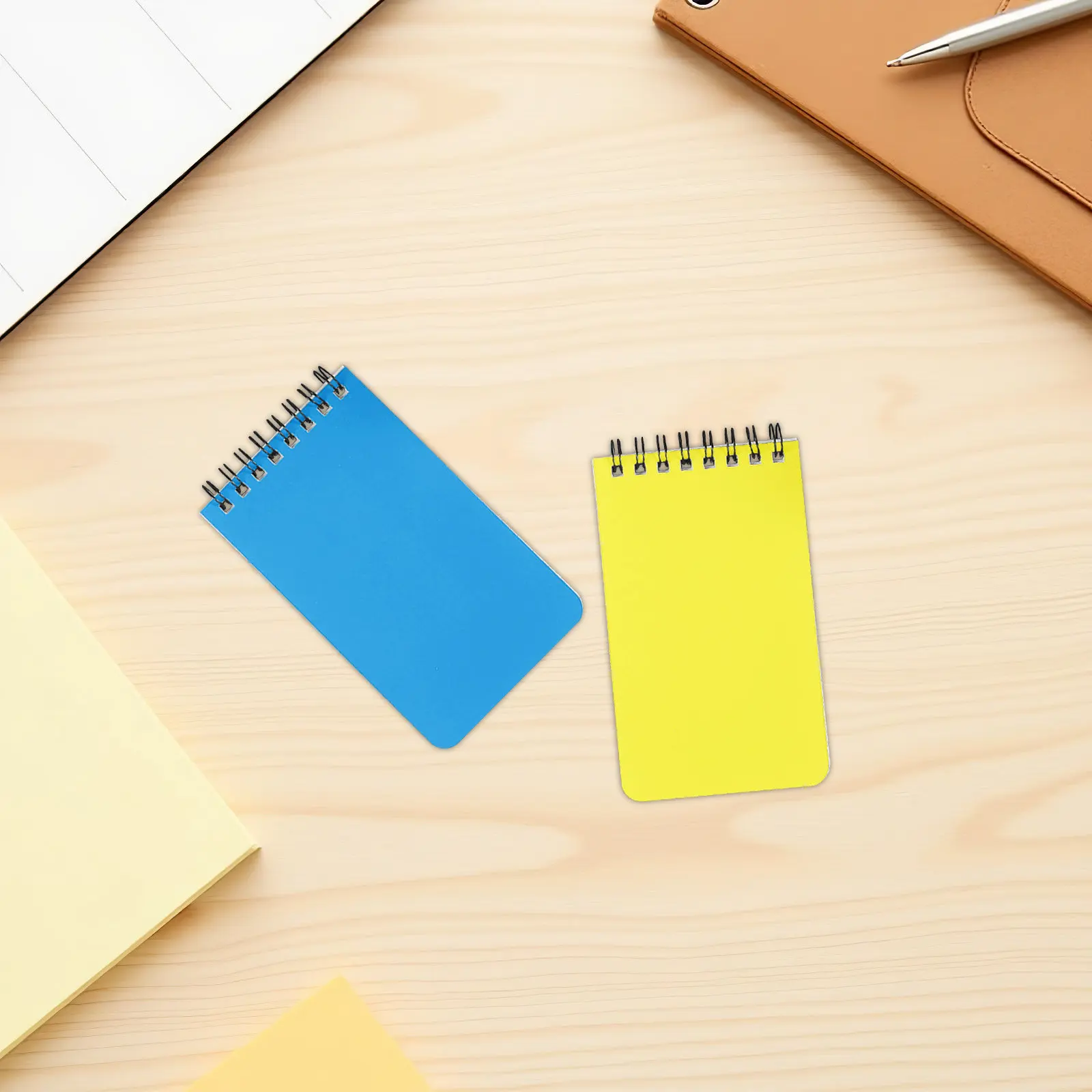 

10Pcs A7 Mini Spiral Notebook 3x5 Inch Pocket Size Lined Notepads Compact Portable Wire Bound Flip Writing Journal for School