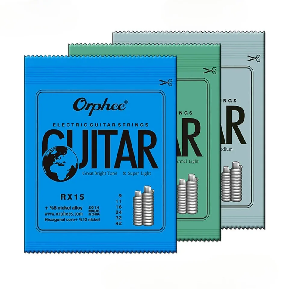 Orphee RX15 RX17 RX19 Electric Guitar String Super Light Nickel Plated Steel for Electric Guitar