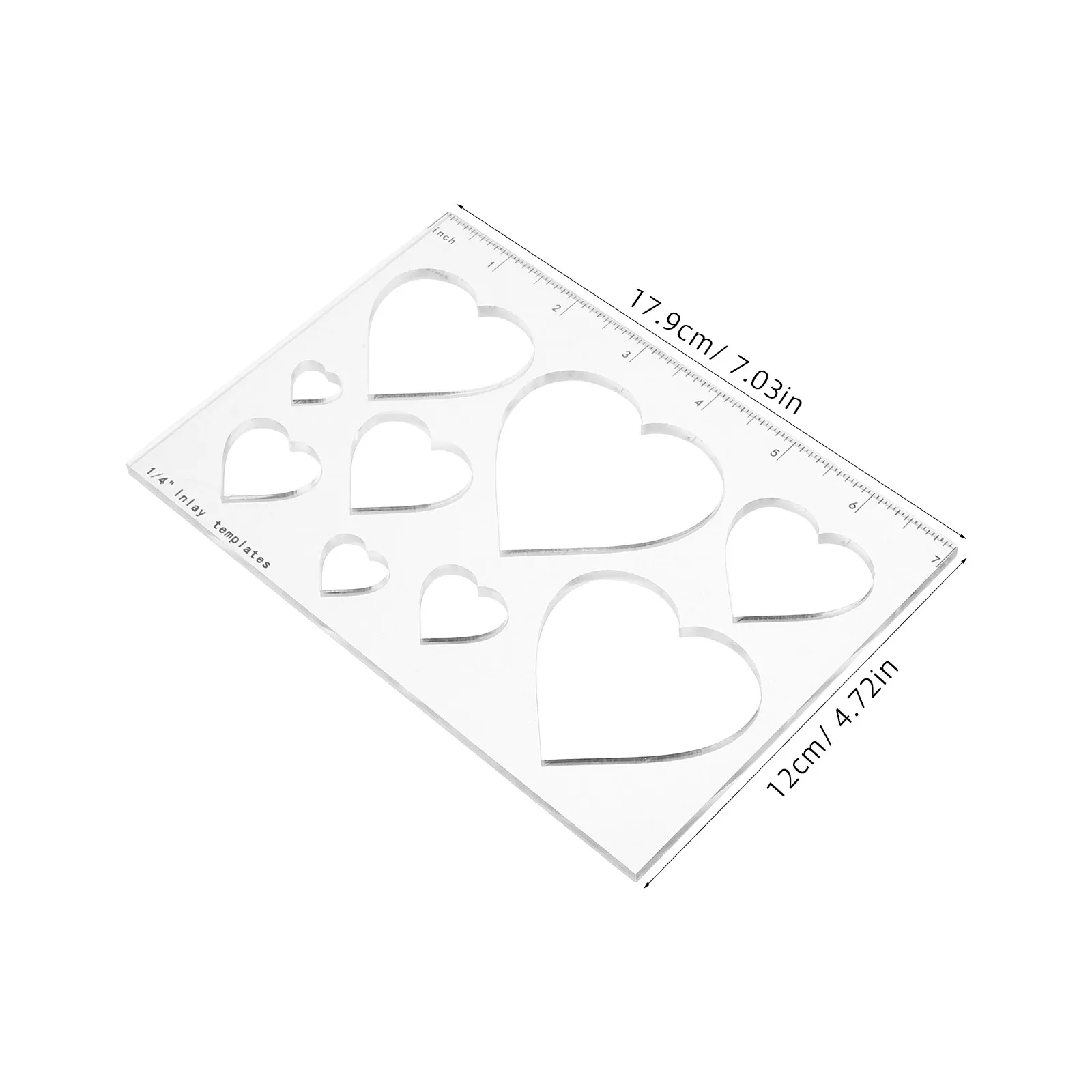 Acrylic Router Template for Woodworking – Transparent DIY Cutting Locator & Precise Inlay Guide Tool