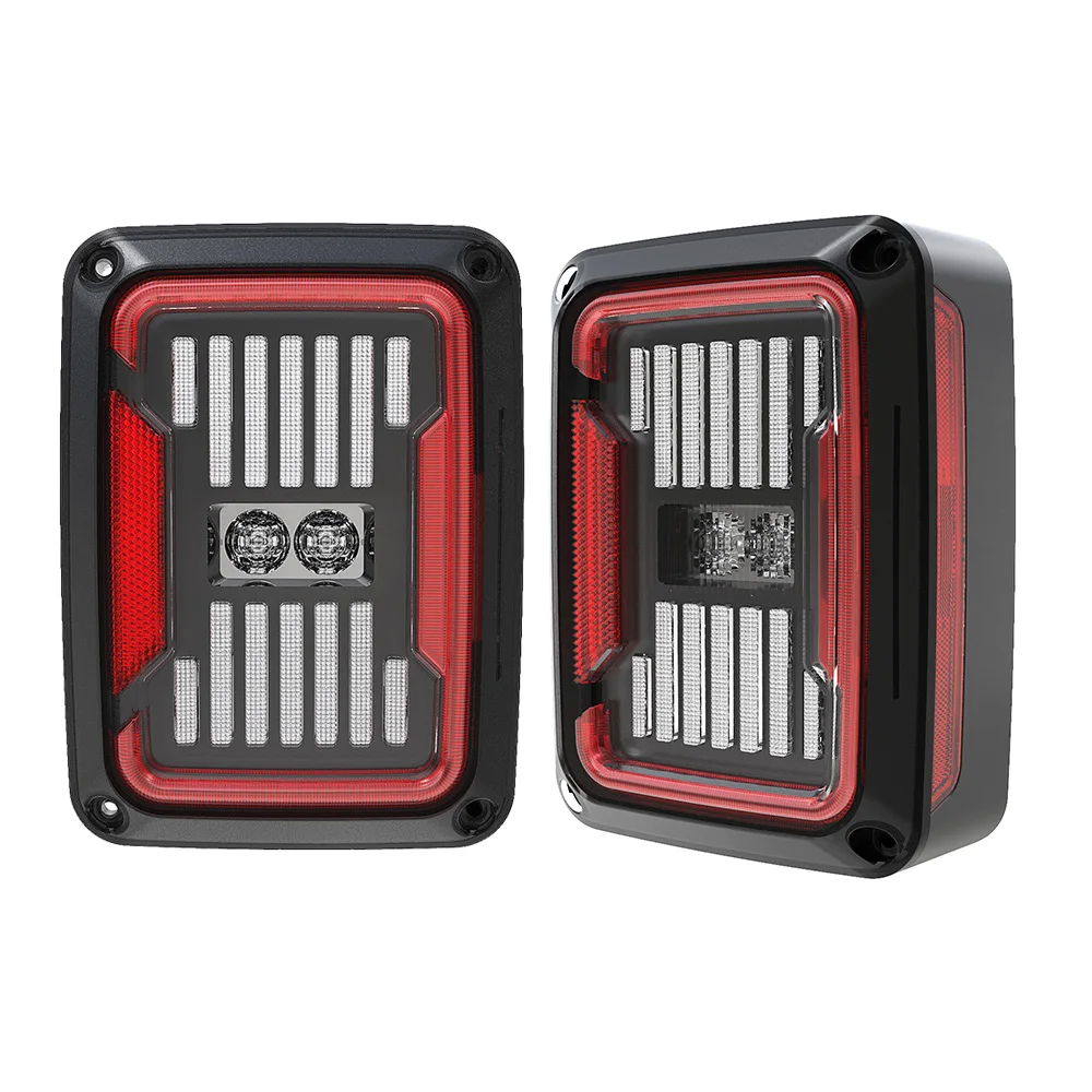 Smoked/Clear Rear Light for Jeep JK Flush Mount Tail Lights Fit for Wrangler Jeep JK Led Brake Lights US/Europe Version