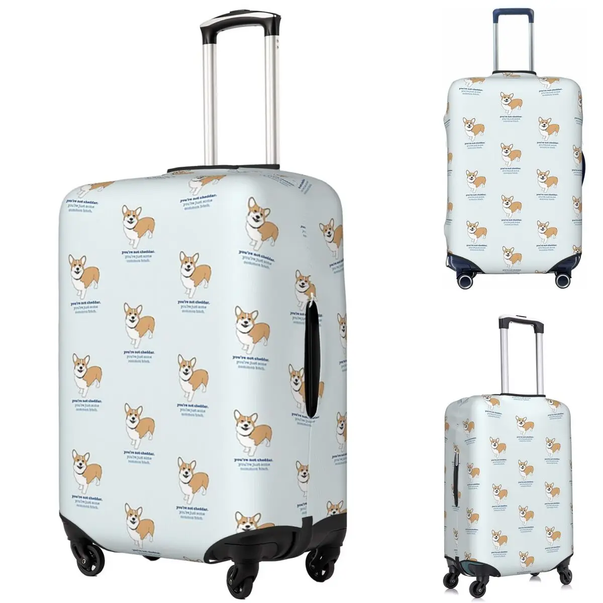 

Защитный чехол для чемодана Brooklyn 99 Cheddar, эластичные защитные чехлы для дорожного багажа на 18-32 дюймов