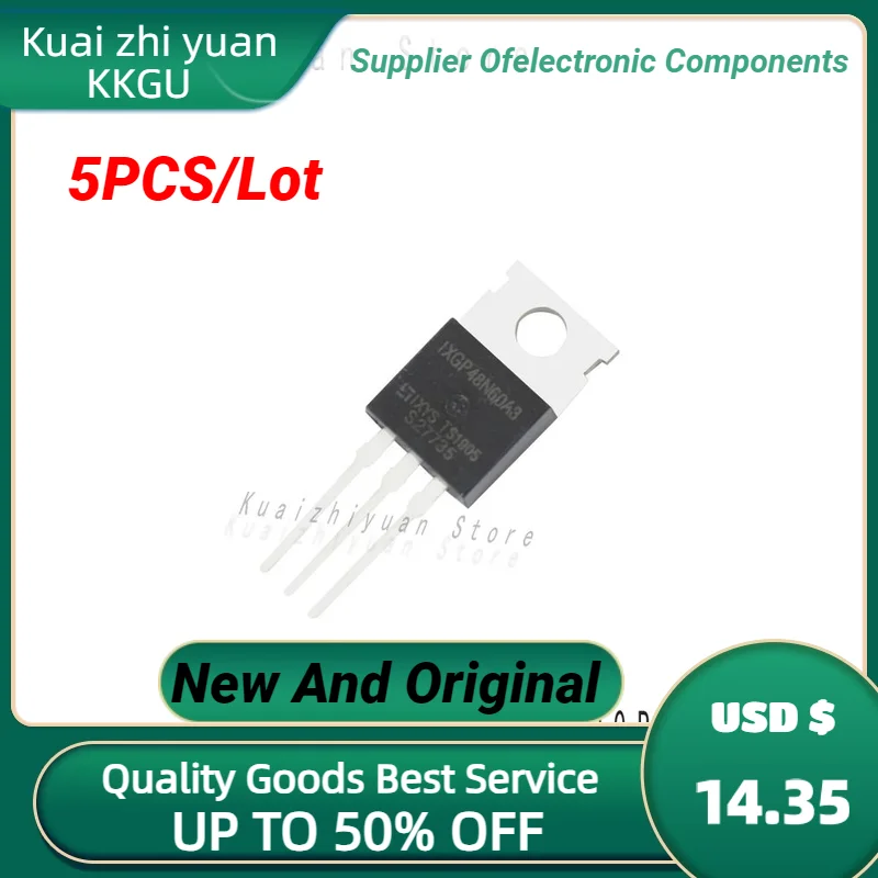 5PCS/Lot New And Original IXGP48N60A3 A Spot TO-220 600V 48A MOS Field Effect Tube High-Power IGBT Triode To220