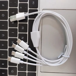 Multi  Cable Universal 4 in 1 Multiple Ports Devices USB C Charging Cord