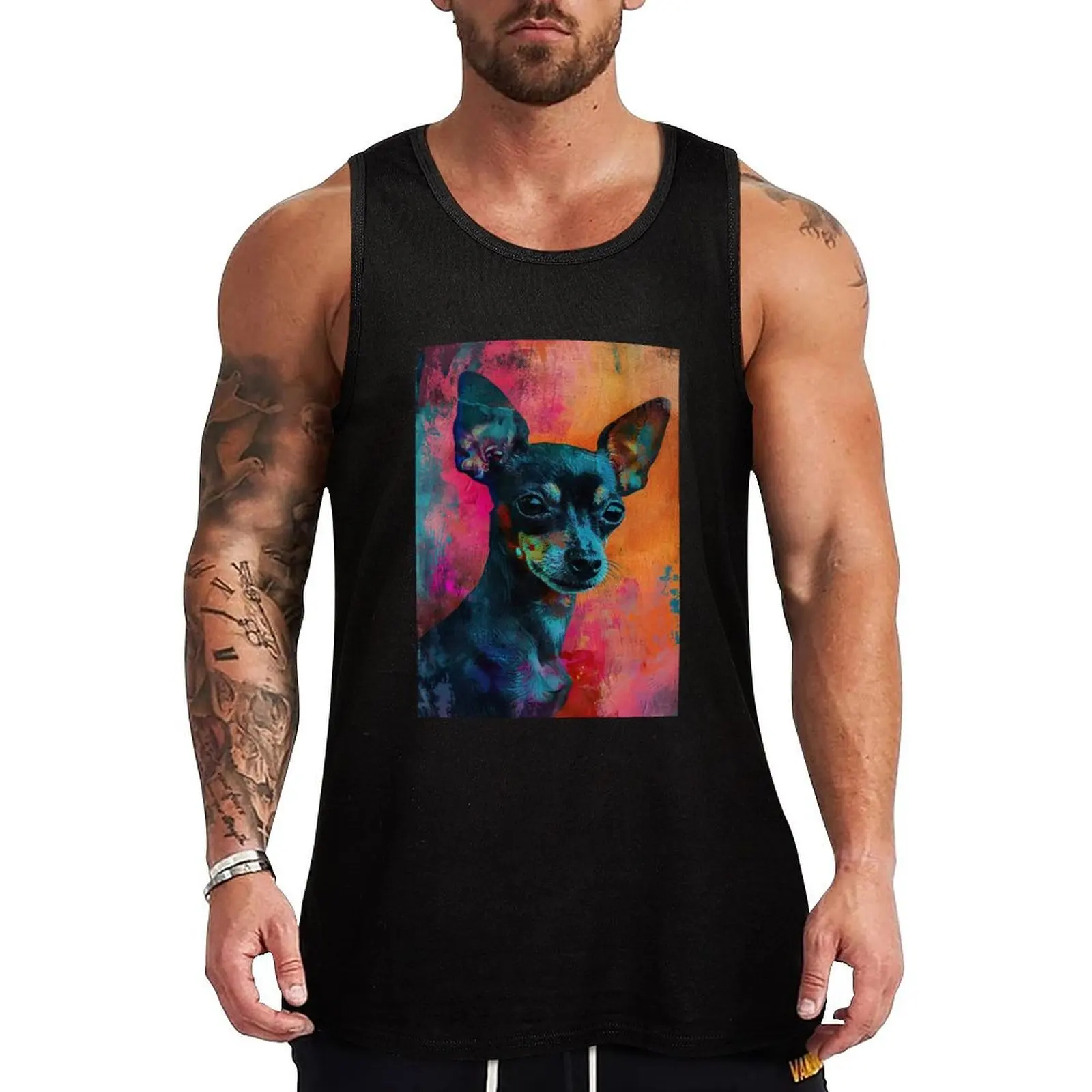 

Miniature Pinscher Tank Top Stretch Tank Top Flexible Fit Casual Sleeveless