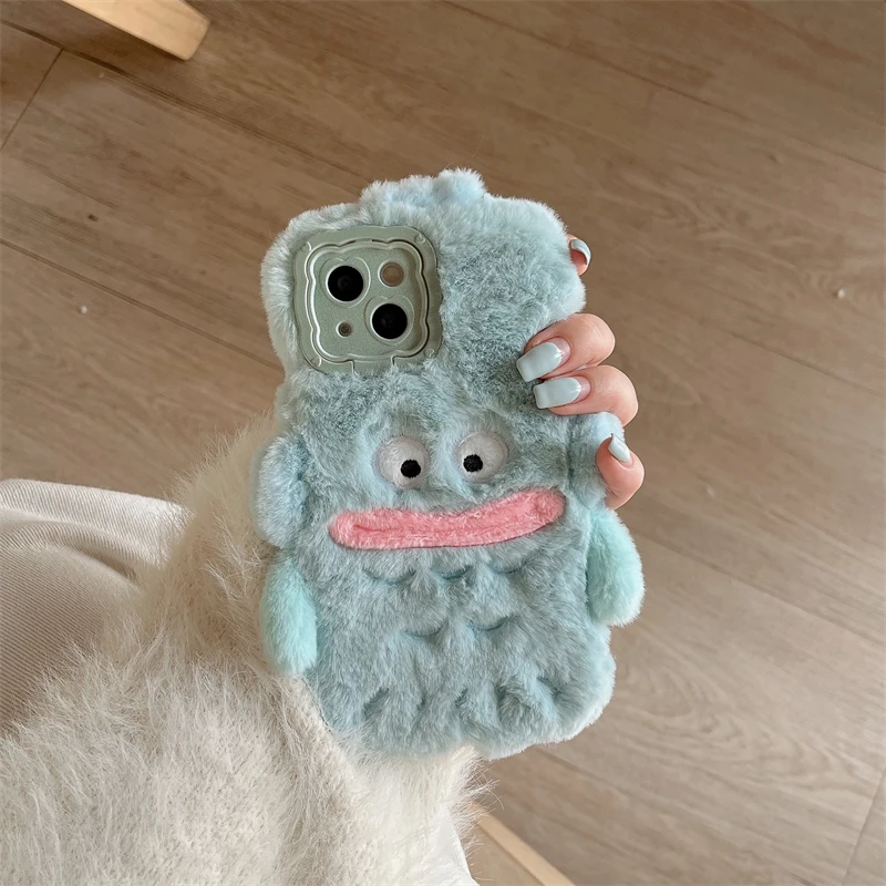 3D Cute Fish Plush Phone Case For Huawei Mate 60 Pro Mate 50 Pro 40 Pro 30 Pro all-inclusive shock-proof funky Stand Back Cover