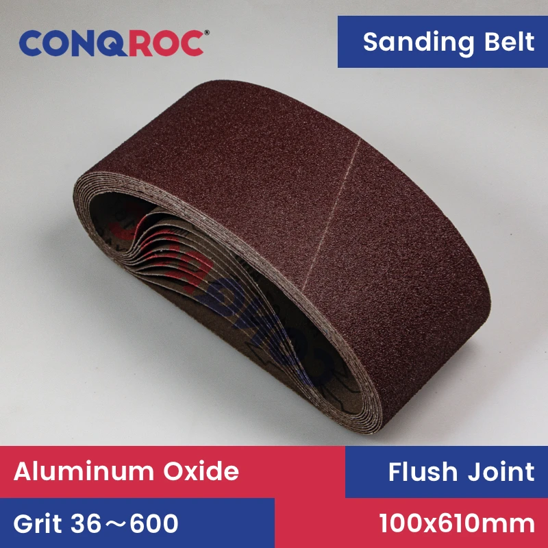 

Sanding Belts 100x610mm Aluminum Oxide 10-Piece 4"x24" Abrasive Belts P36~600