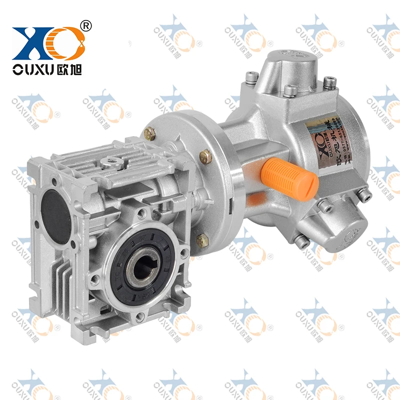 Three-cylinder piston air motor with worm gear reducer, high torque, low speed, industrial grade, strong explosion-proof