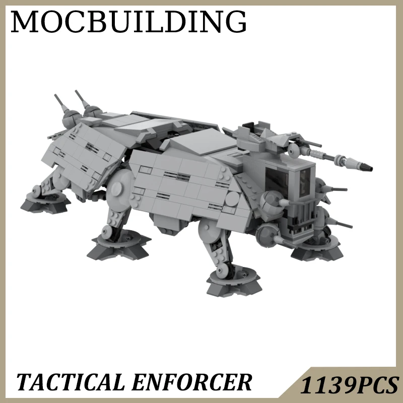 Military Ground Walker Tank Model MOC Building Blocks Display Construction Toys Diy Birthday Gift Present