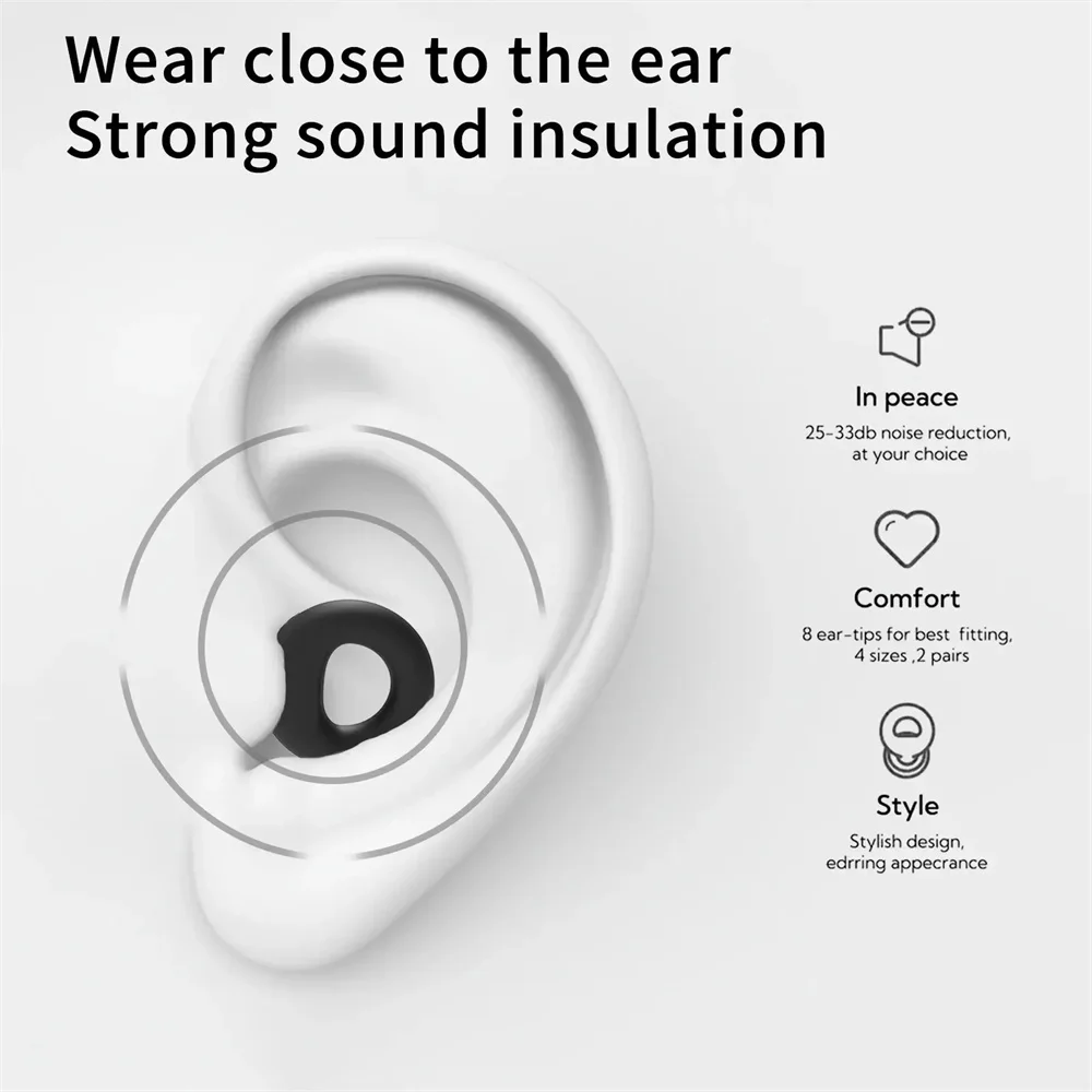 Earplugs Silicone Swimming Earplug Sleep Noise Ear Plug Canceling Noise Reduction Supplies Soundproof Noise Canceling Earplugs