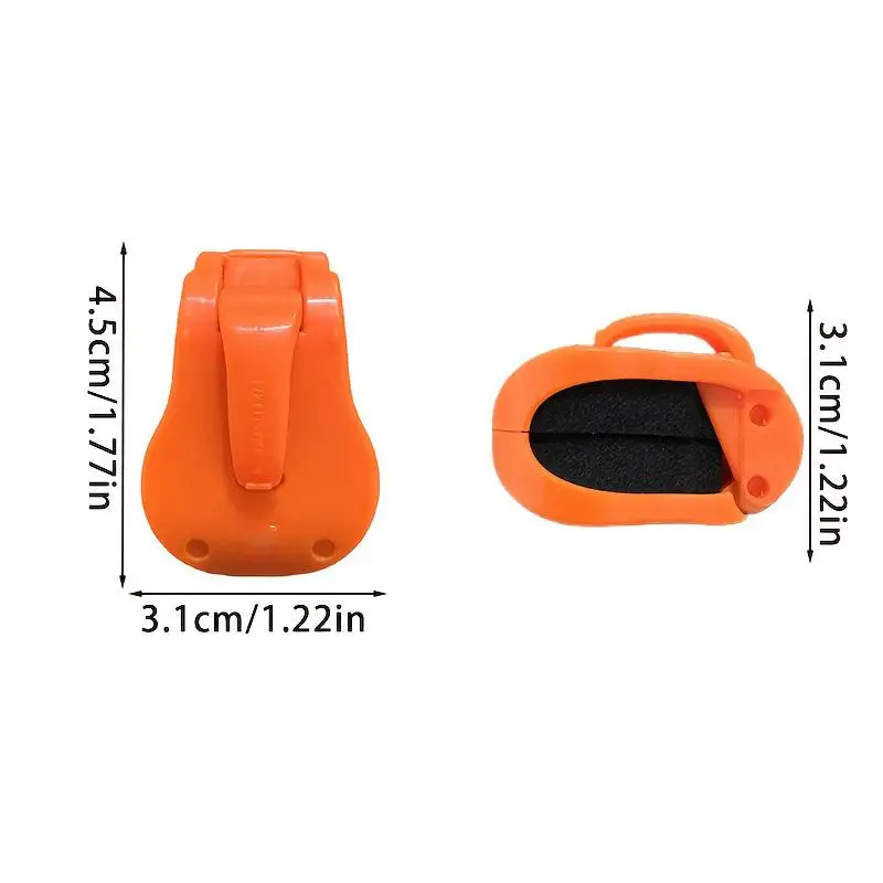 2Pcs Quick-Attach Fishing Rod Clip - Tool-Free 1-Hand Operation Holder Secure Grip for Freshwater Rods Storage Racks Tackle