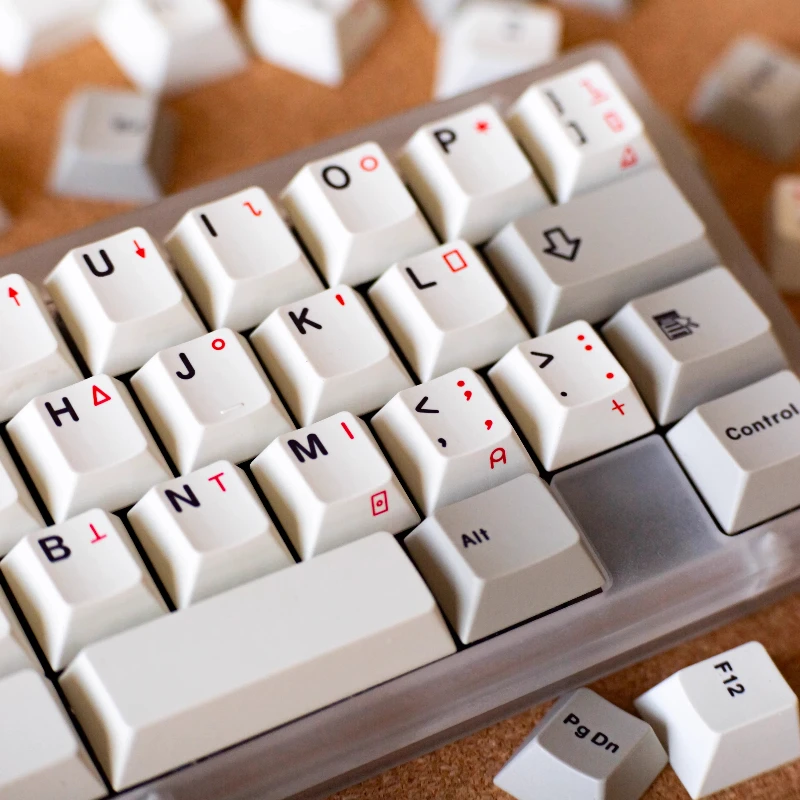 ALP Language Theme Keycaps Set Customized PBT Sublimation Cherry Profile Keyboard Cap for Gaming Mechanical Keyboard Accessories