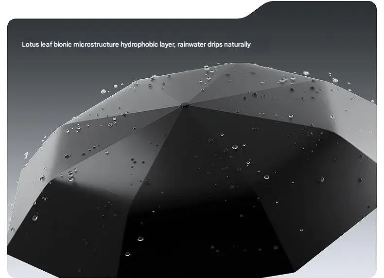 ZUODU Vollautomatischer Umkehr-Faltschirm Langlebiger Windresistenter Regenschirm UV-Beständiger Sonnenschirm – Detail 9
