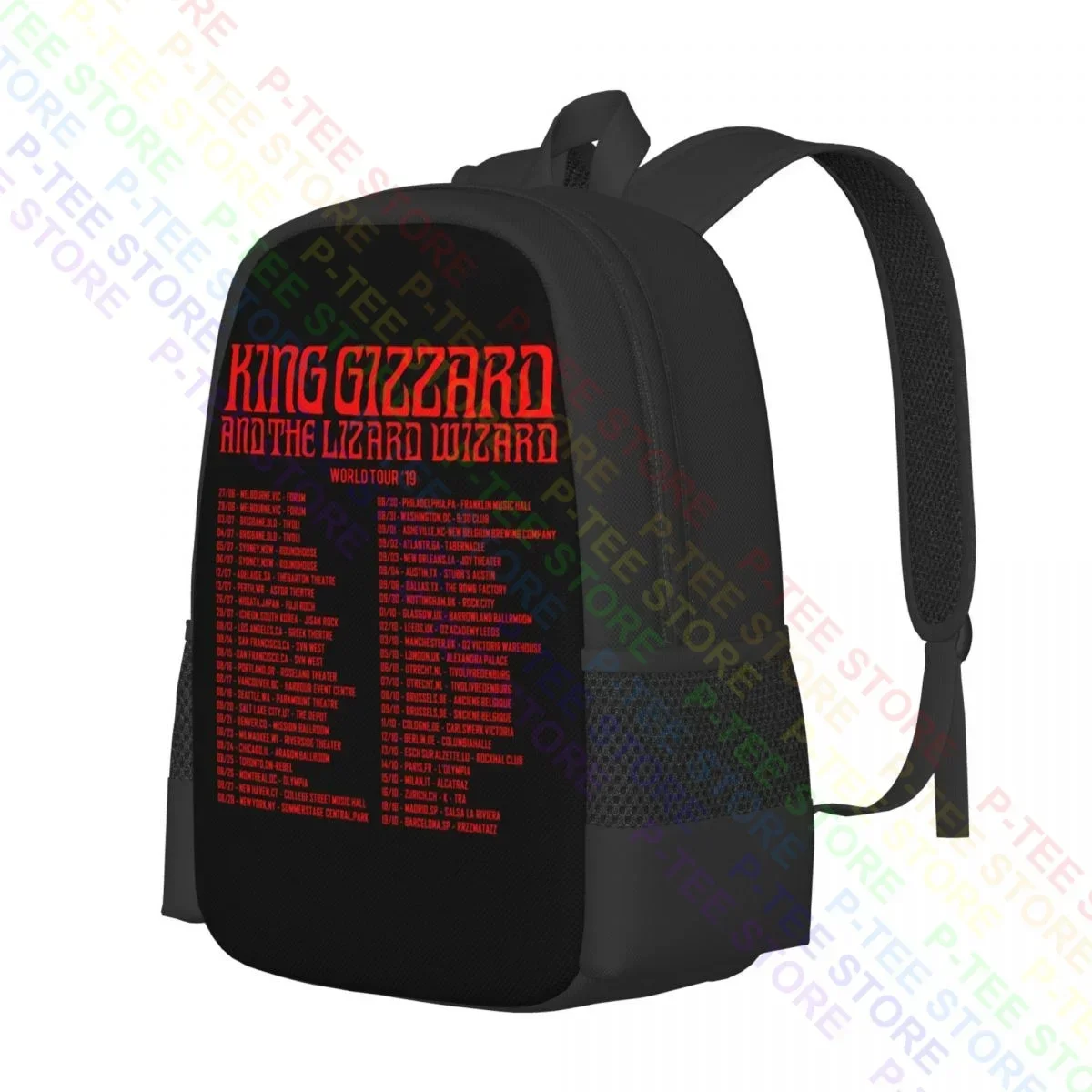 King Gizzard And The Lizard Wizard World Tour 2019 01 P-975Backpack Large Capacity Training School Sport Bag