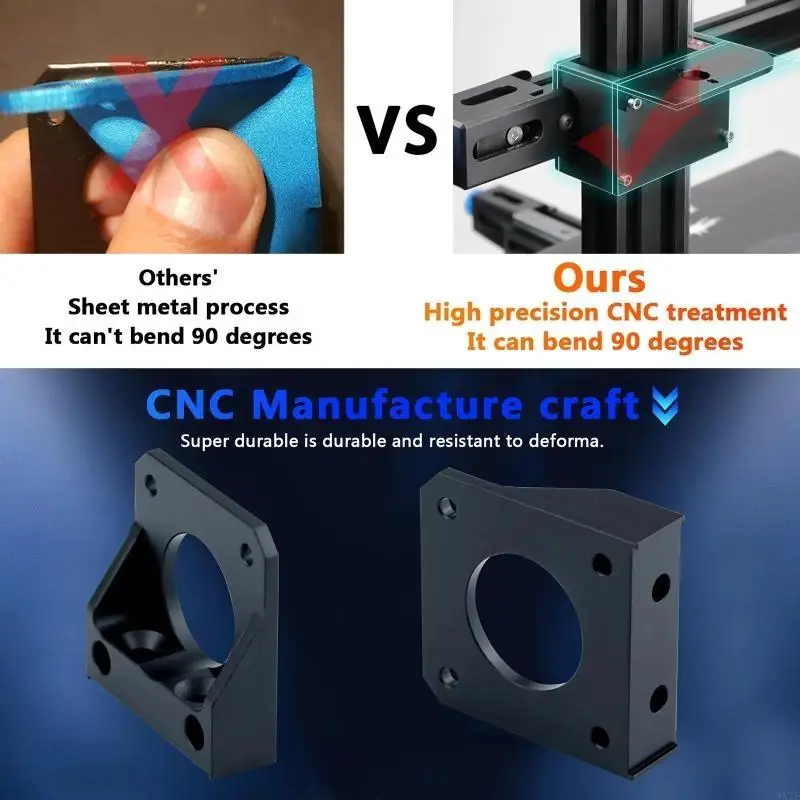 

4X7E Z Stepping Motor Fixing Holder Bracket for 3D Printer Stepper Motors Upgrade Mount For Ender3 V2 Ender 3 Z-Rod