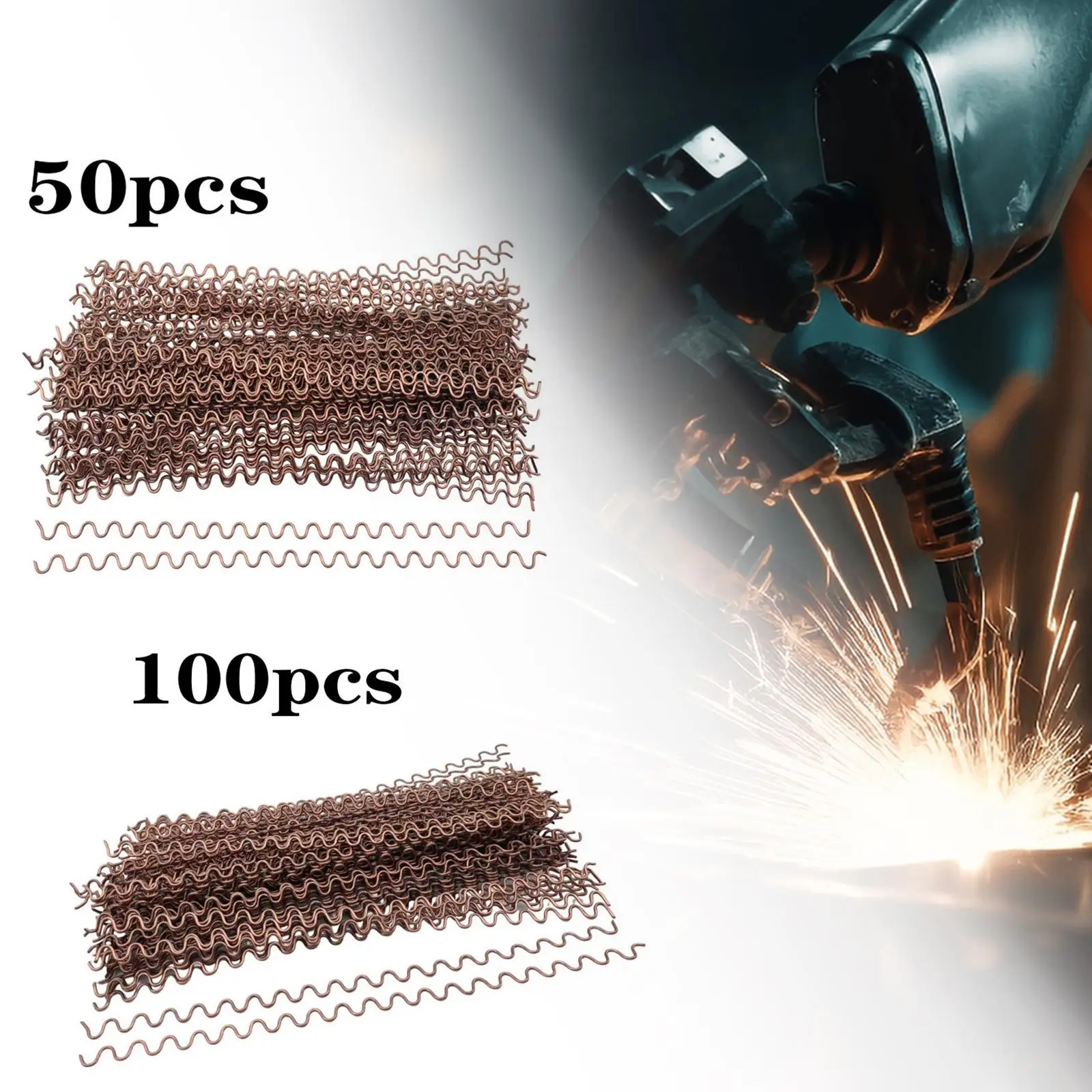 50/100pcs Dent Repair Pull Wires Car Swing Wires Spot Welding Electrodes Crimped