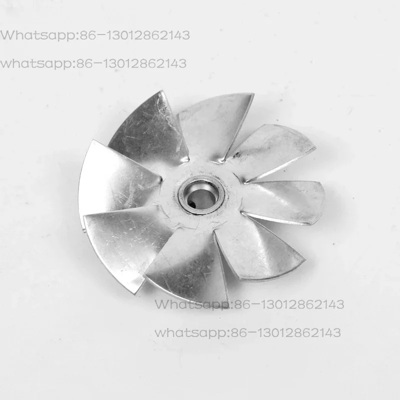 small axial fan aluminum high temperature cooling fan blade metal vane small DIY tools 70mm diameter 6mm shaft
