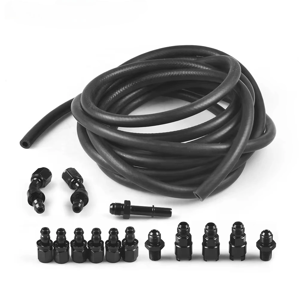 6AN 25ft Metal Fuel Injection Hose and Fitting Kit for C5 Cruiser for LS Swap EFI Retrofit