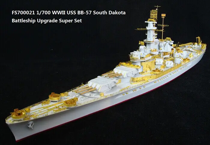 Fivestar PE 1/700 WWII BB-57 South Dakota Battleship (for Trumpeter) FS700021