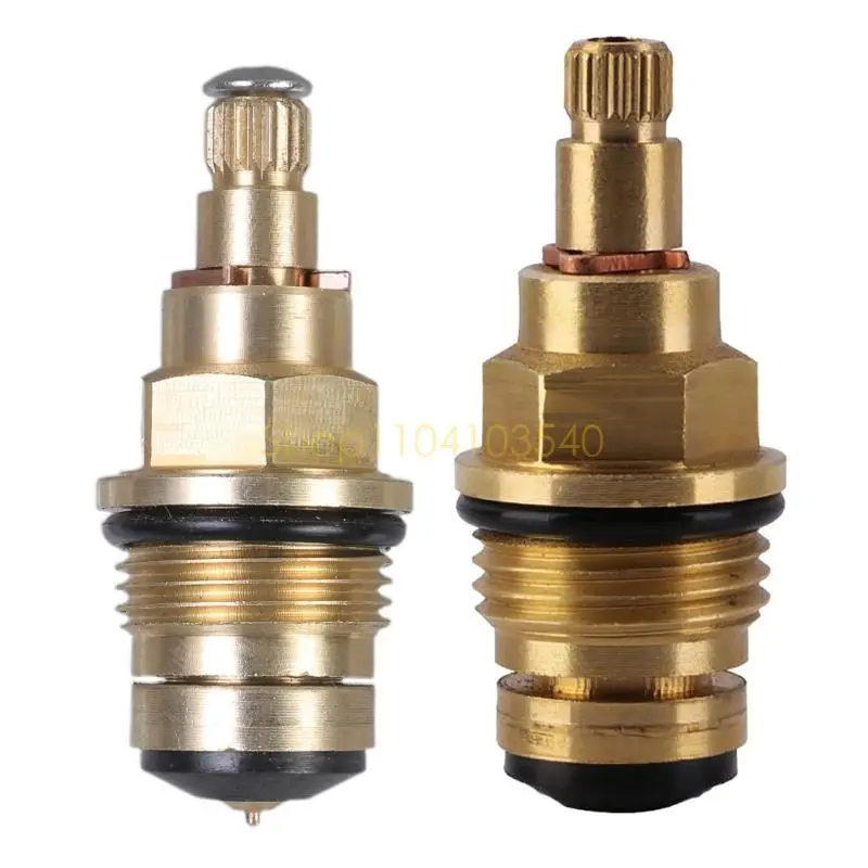 02DC Brass Slow Opening Spool Faucet Cartridge Valves Core Replacement Faucet Hot And Cold Water Spool Faucet Repair Parts