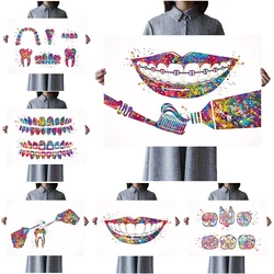 Braces Teeth Orthodontics Posters Dental Clinic Tooth Wall Art Canvas Painting Home Decor Wall Pictures For Living Room Unframed