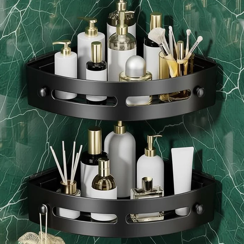 

1Pc Adhensive Bathroom Shampoo Holder Shower Caddy Shelves Storage No Drill Shelf Corner Towel Holder Shelves For Bathroom