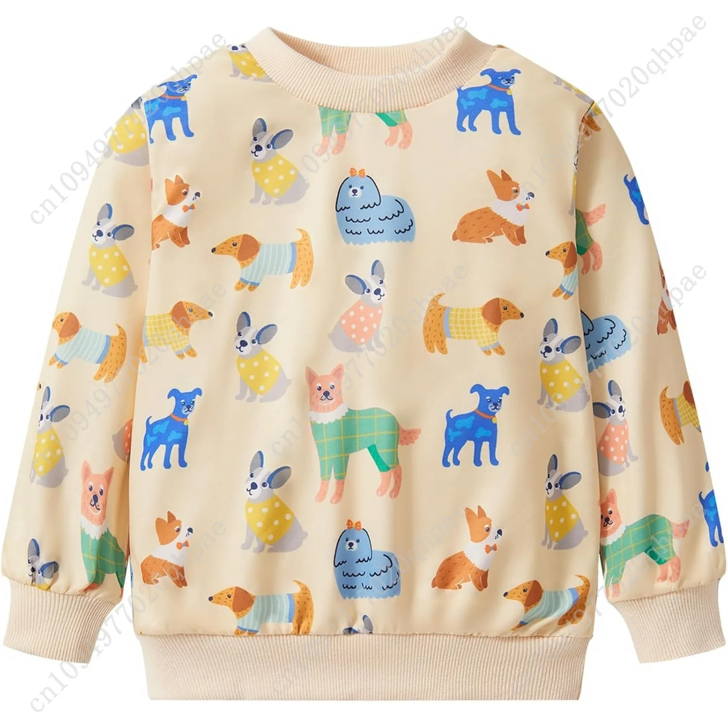 Felpe in cotone da ragazzo girocollo manica lunga pullover bambino inverno caldo maglione top 2-7T